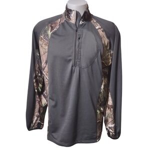 Bushmaster Realtree Camo Shirt Pullover Large Mens‎ Gorpcore Quarter Zip Hunting